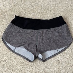 Lululemon gray/black shorts